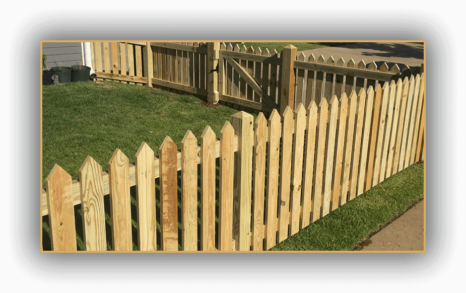 Wooden Piket Fence